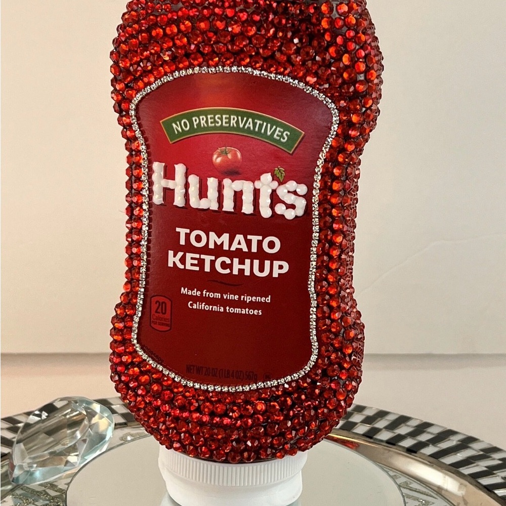 Hunt's Tomato Ketchup with Red Rhinestones
